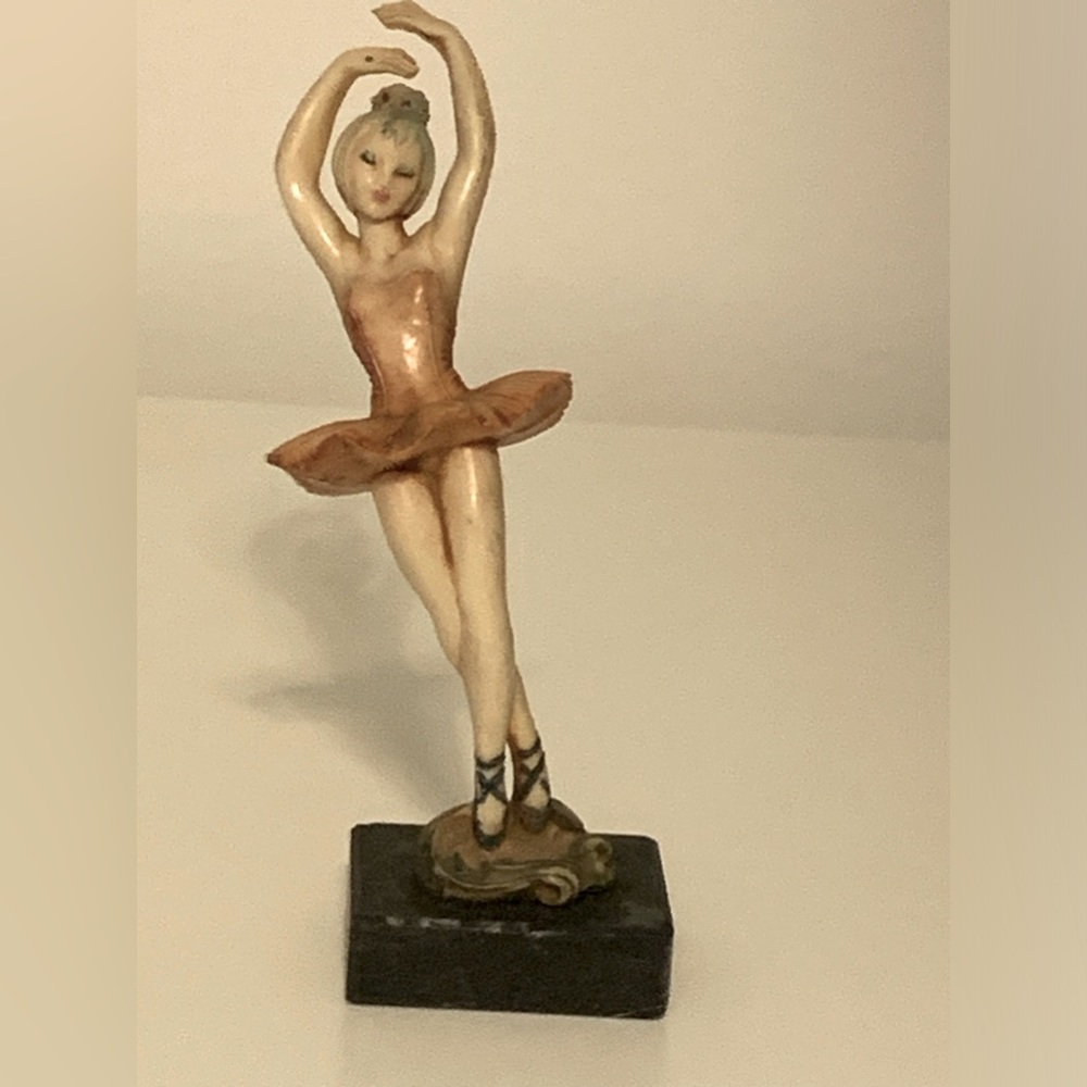 Vintage Depose Italy Marble Base Ballerina